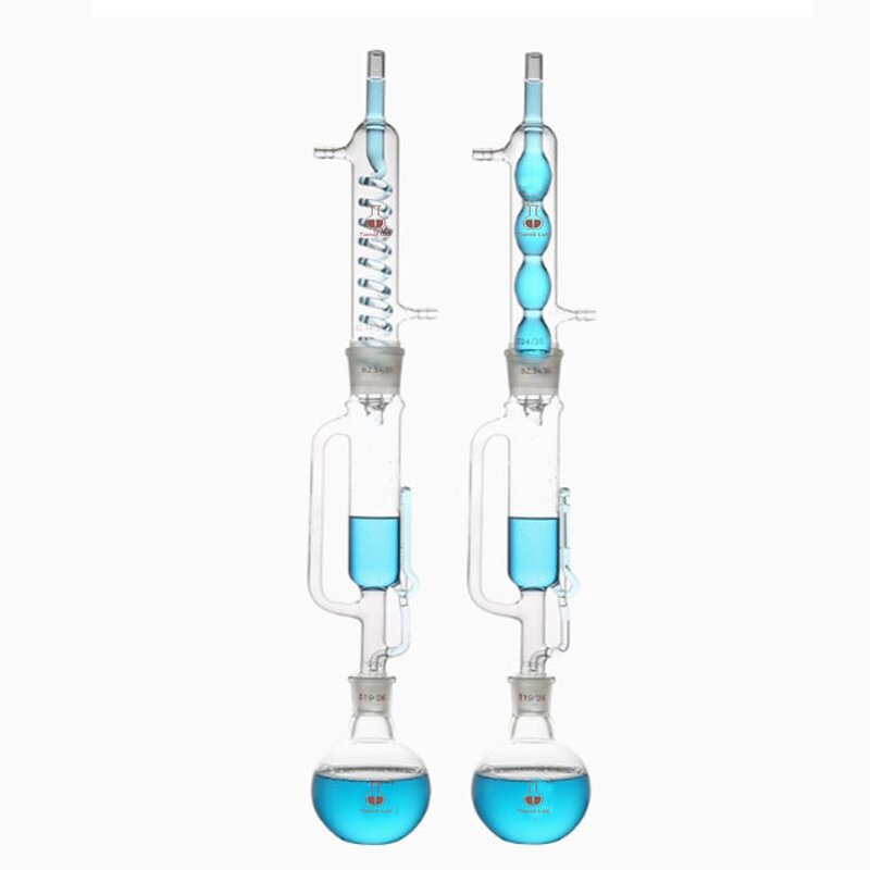 Soxhlet Extractor Factory - 250ml with Coiled Condenser Glass Joints