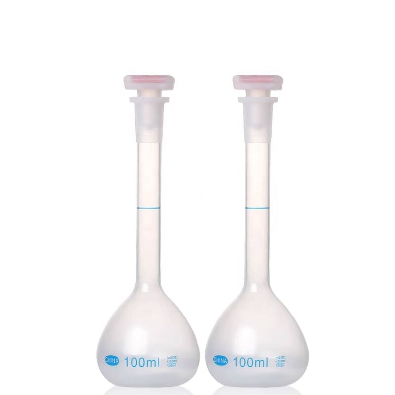 Volumetric Flask Factory - 25-100ml Plastic with Stopper OEM