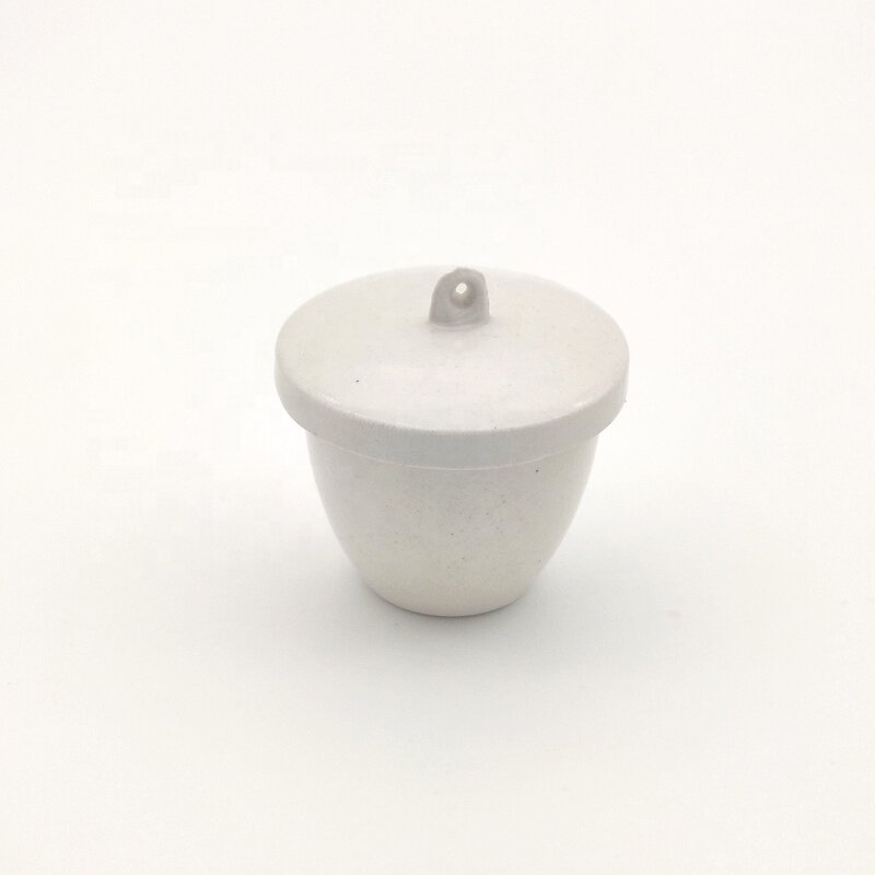 Porcelain Crucible Factory - 50ml with Cover Lid Laboratory Supply