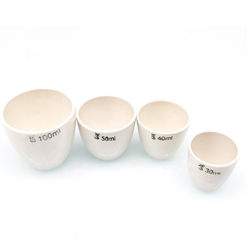 Porcelain Crucible Manufacturer - 40ml Low Form with Lid Lab