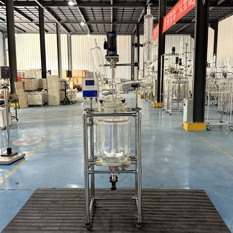 Chemical Reactor Factory - 50L Double-Layer Jacketed Glass 220V