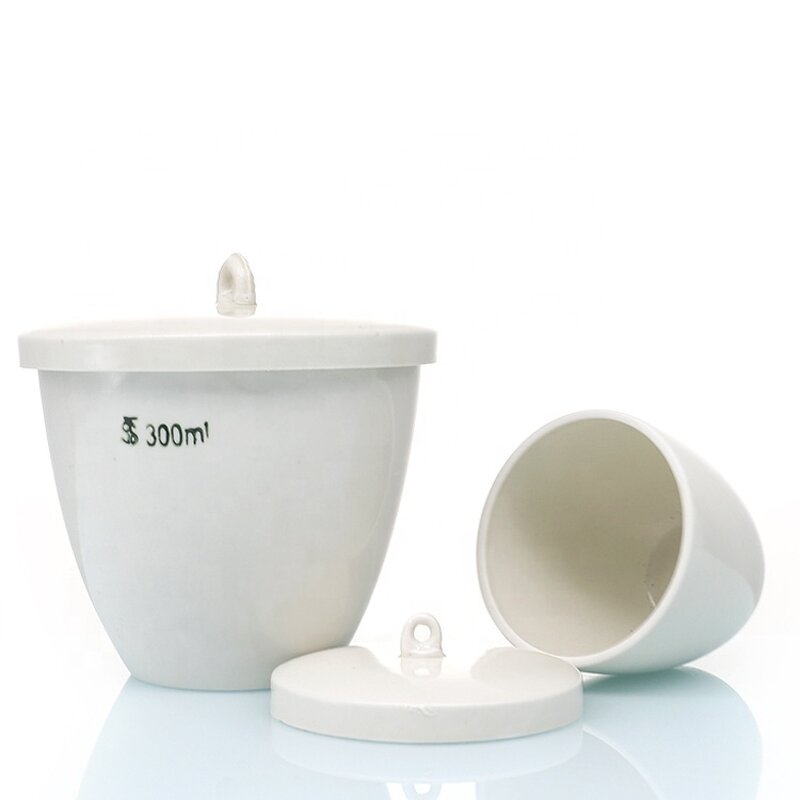 Porcelain Crucible Factory - 30ml Chemical with Lid Cover OEM