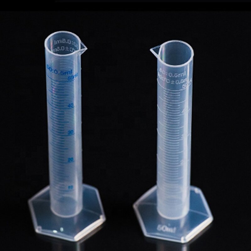 Measuring Cylinder Manufacturer - 10ml Clear Plastic with Spout