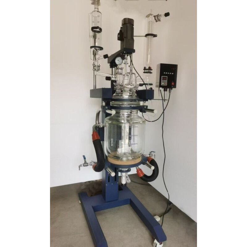 Double Layer Glass Reactor Factory - 150L Temperature-controlled Lab Reactor