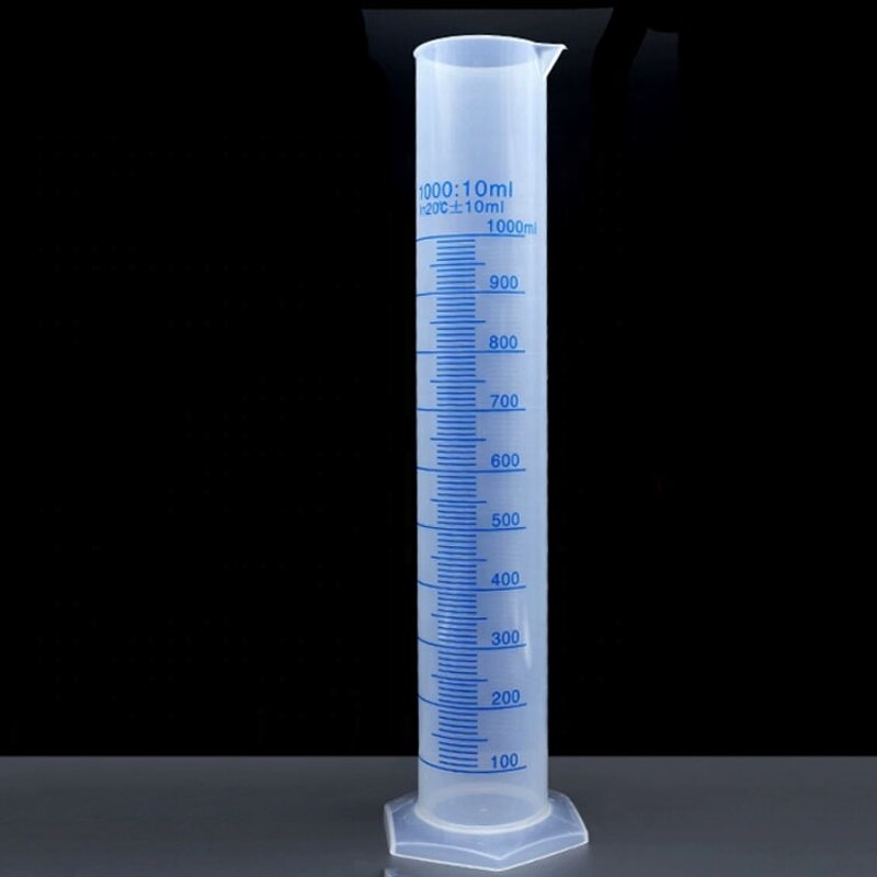 Graduated Cylinder Factory - 500ml Plastic with Blue Markings