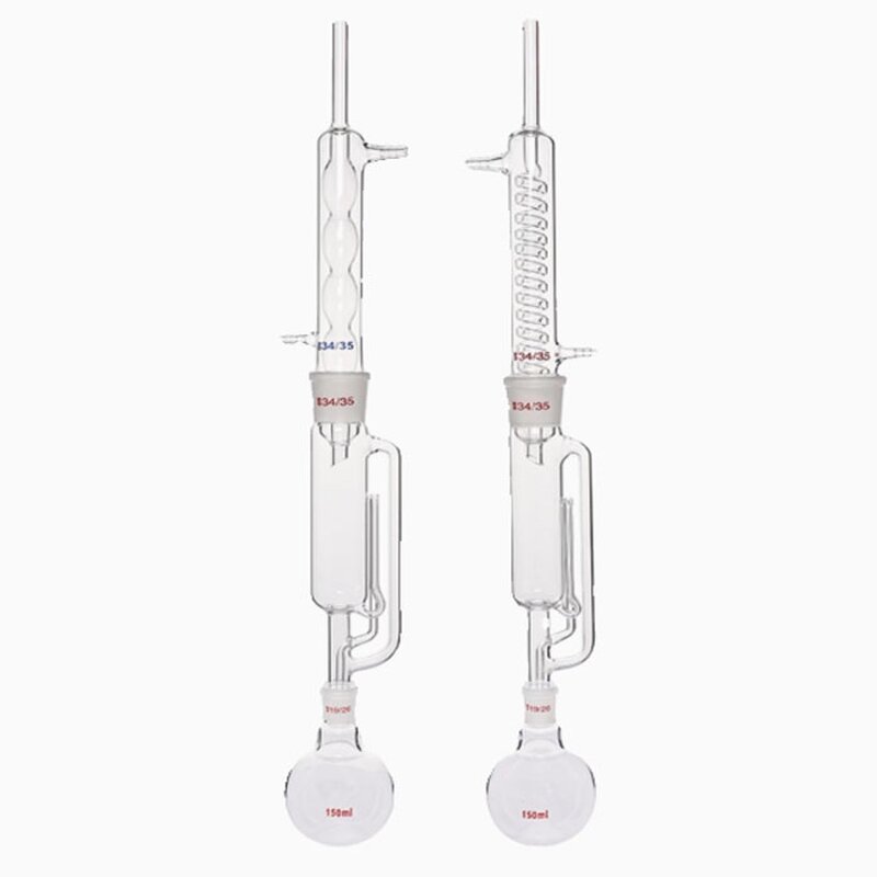 Soxhlet Extractor Factory - 250ml with Coiled Condenser Glass Joints