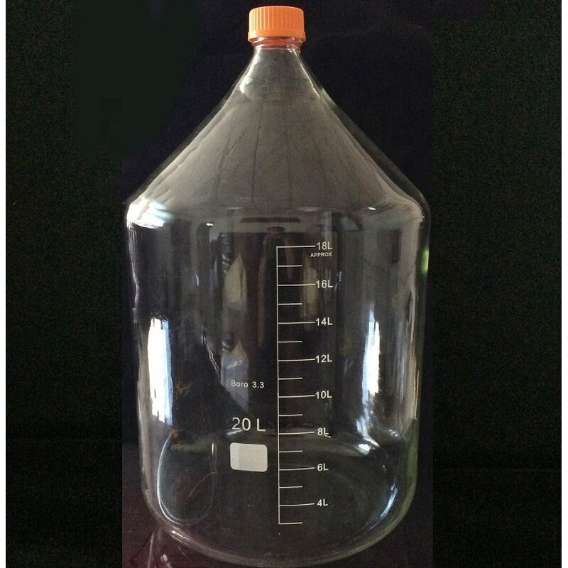 Reagent Bottle Manufacturer - 5000ml Borosilicate Glass GL45 Screw Cap
