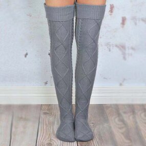 Leg Warmers Manufacturer - OEM Girls Winter Knit Thigh Tube