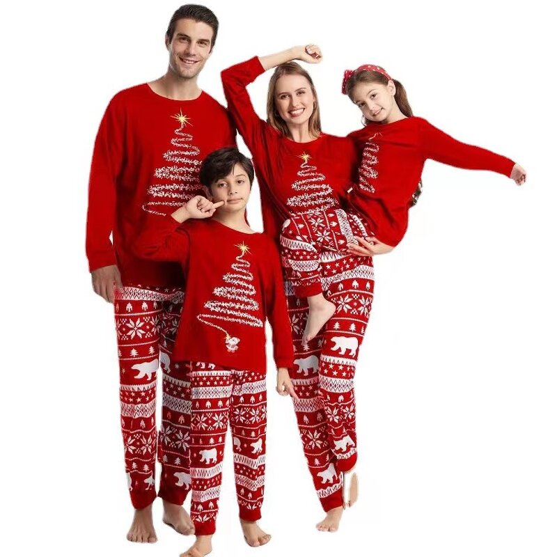 Christmas Pajamas Supplier - OEM Printed Matching Family Xmas Set