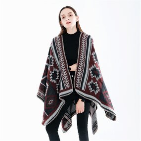Poncho Shawl Supplier - OEM Multi Color Winter Thick Bohemia