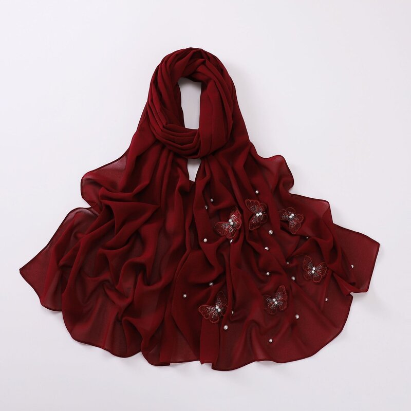 Hijab Factory - OEM Rhinestone Chiffon Pearl Malaysia Tudung