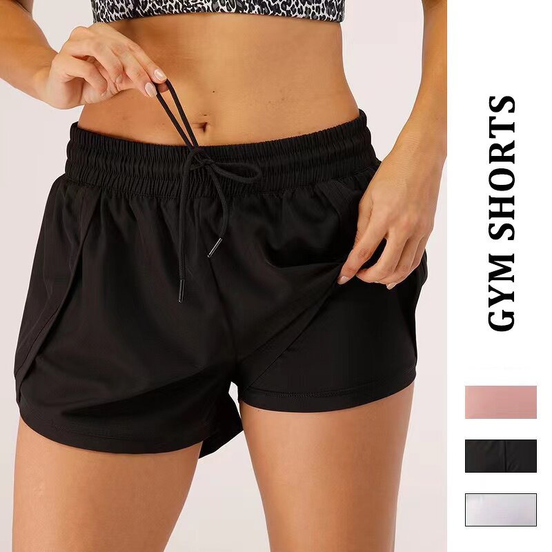 Running Shorts Supplier - OEM Custom Women With Pocket 2 in 1