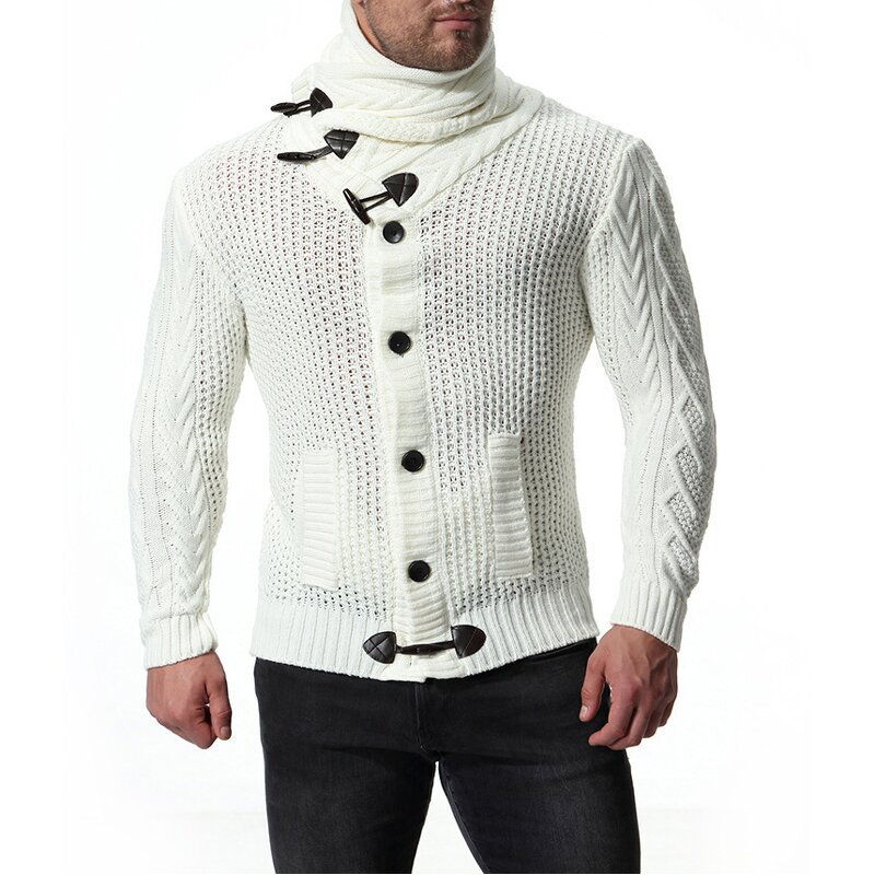 Cardigan Factory - OEM Casual Knitted Crew Neck Zipper Men's