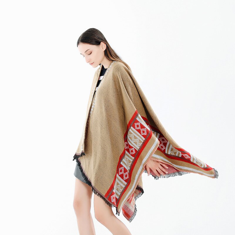 Shawl Cardigan Factory - OEM Women's Sweater Cloak With Tassels