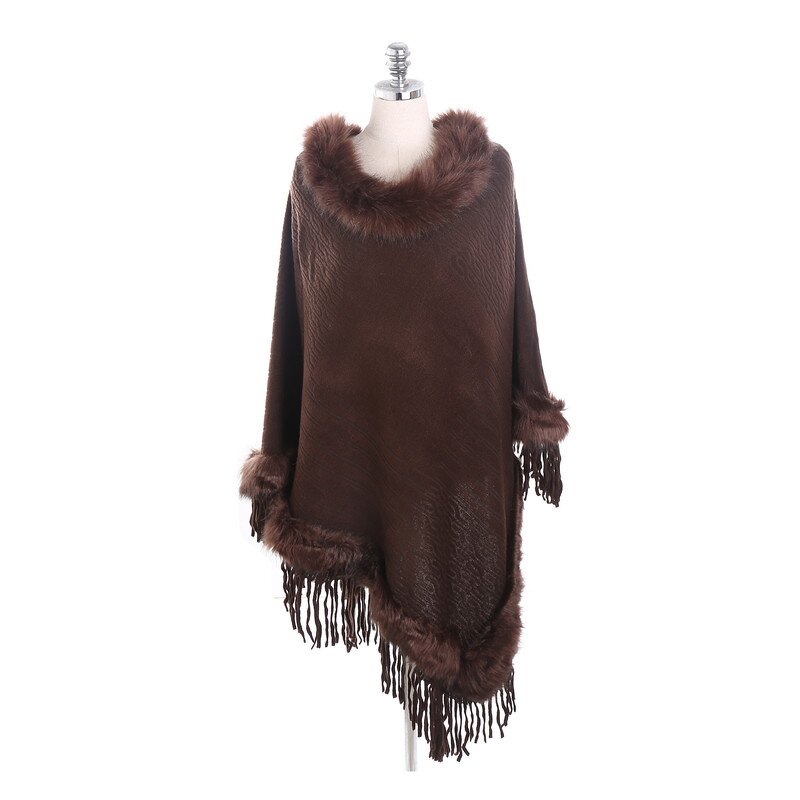Winter Scarf Supplier - OEM Women Woolen Thickening Faux Fur