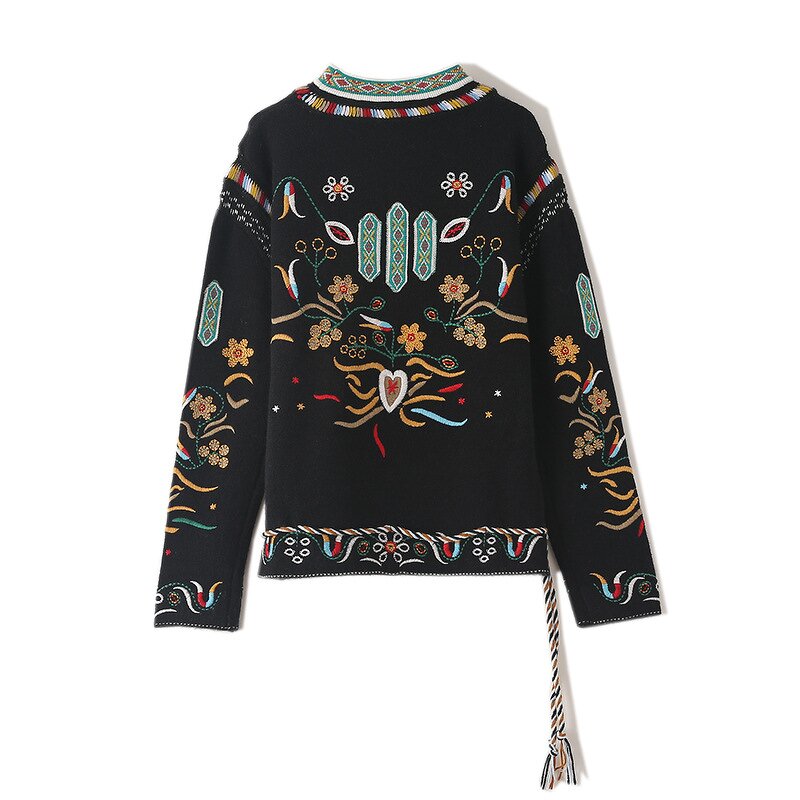 Knitted Sweater Manufacturer - OEM Custom Luxury Women Embroidered
