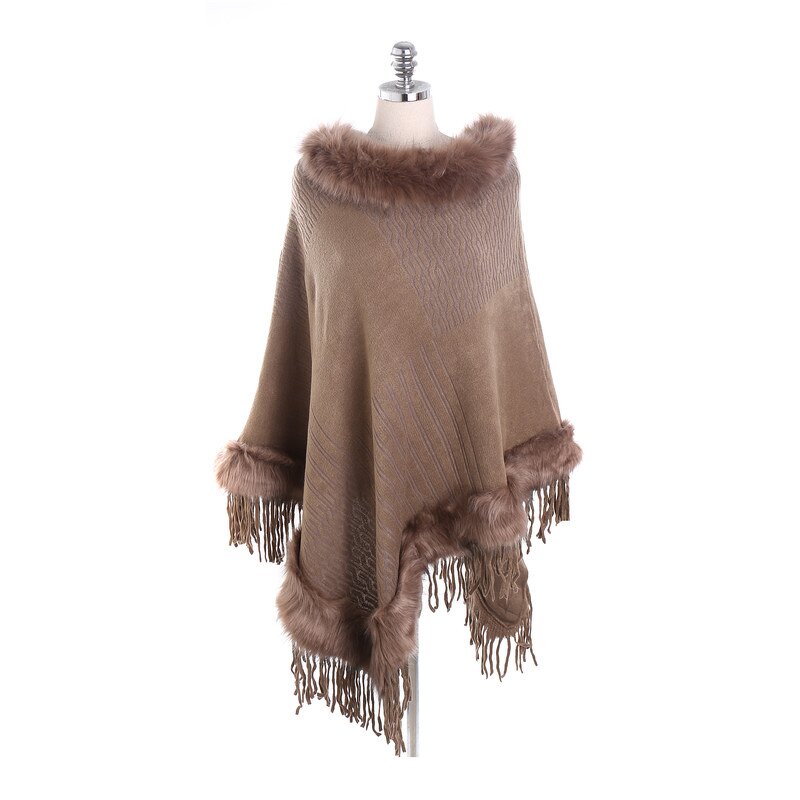 Winter Scarf Supplier - OEM Women Woolen Thickening Faux Fur