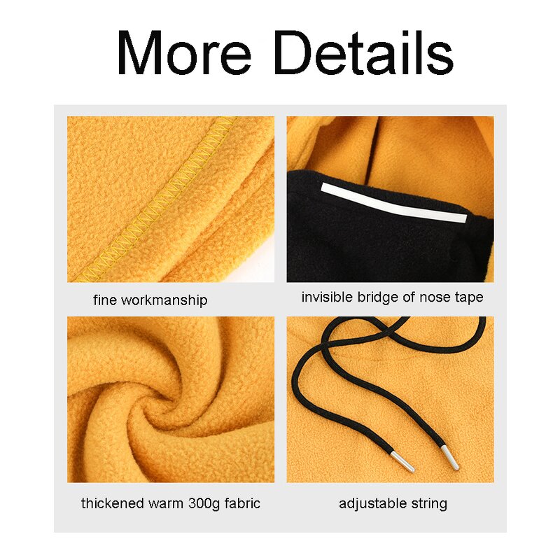 Balaclava Factory - OEM Custom Winter Fleece Ski Mask Hood