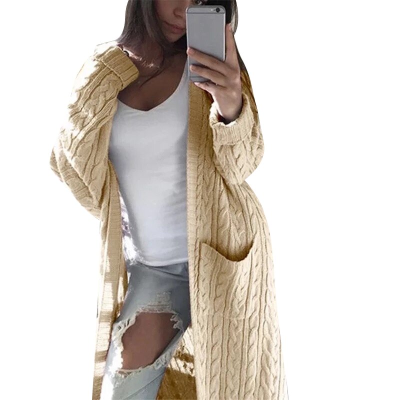 Knitted Cardigan Factory - OEM Custom Design Women Oversized Long