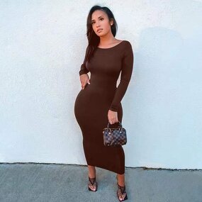 Dress Manufacturer - OEM Custom Logo Ribbed Backless Sexy