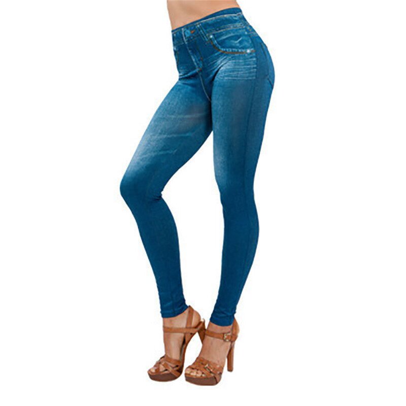 Leggings Manufacturer - OEM Winter Thicken Imitated Jeans Fitness