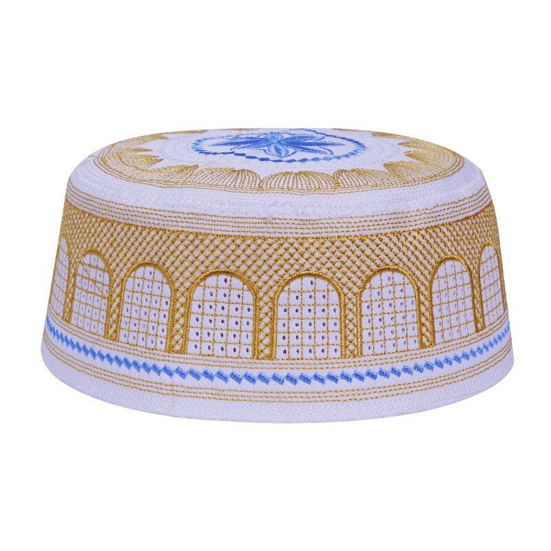 Prayer Hat Manufacturer - OEM Embroidered Kufi Muslim Hard Skull