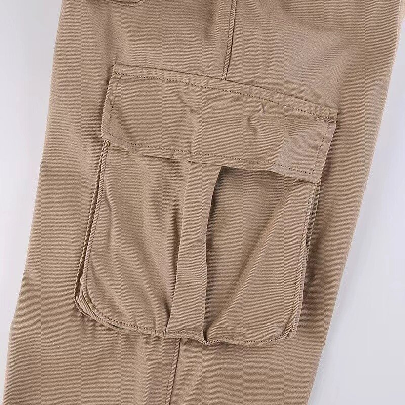 Cargo Pant Supplier - OEM Custom Vintage Pockets High Waist