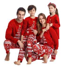 Christmas Pajamas Supplier - OEM Printed Matching Family Xmas Set