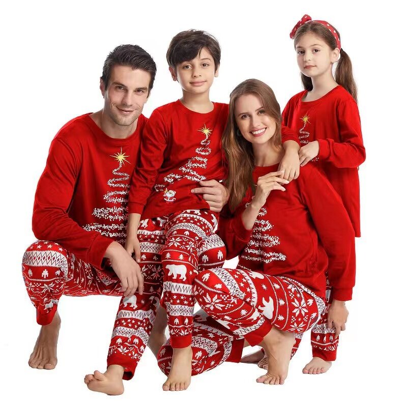 Christmas Pajamas Supplier - OEM Printed Matching Family Xmas Set