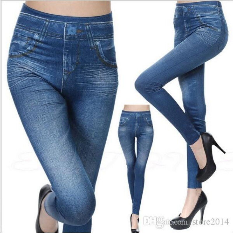 Leggings Manufacturer - OEM Winter Thicken Imitated Jeans Fitness