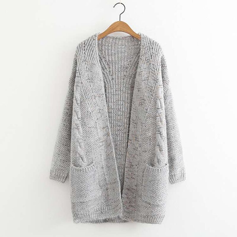 Cardigan Supplier - OEM Hot Sale Soft V-neck Knitted Mid-length