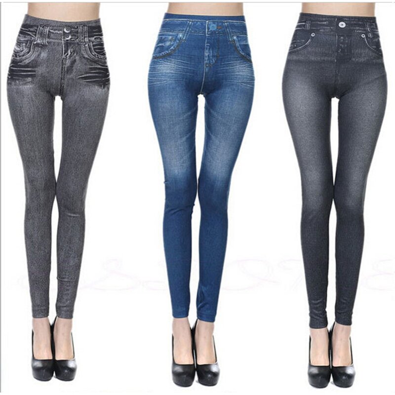 Leggings Manufacturer - OEM Winter Thicken Imitated Jeans Fitness