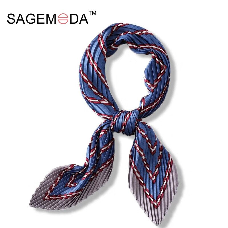 Korean Scarf Manufacturer - OEM Hot Sale Pleated Silk Neck Gaiters