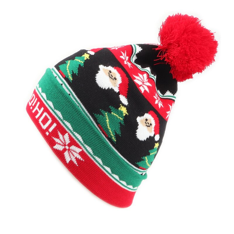 Christmas Hat Manufacturer - OEM Winter New Year LED Knitted