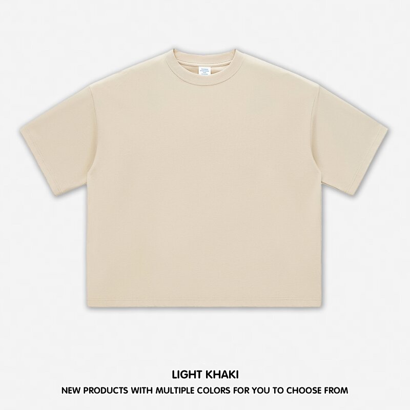 T-Shirt Supplier - OEM Heavyweight Blank Drop Shoulder Crop