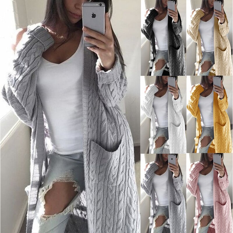 Knitted Cardigan Factory - OEM Custom Design Women Oversized Long