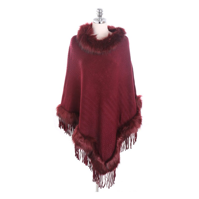 Winter Scarf Supplier - OEM Women Woolen Thickening Faux Fur