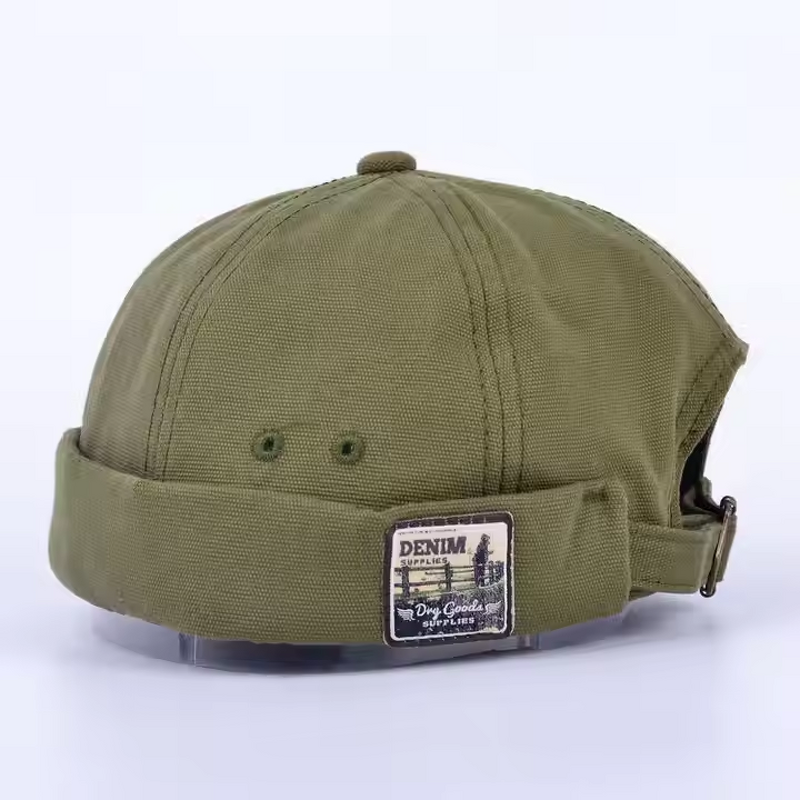 Beanie Cap Factory - OEM Leon Vintage Leather Strap Cap