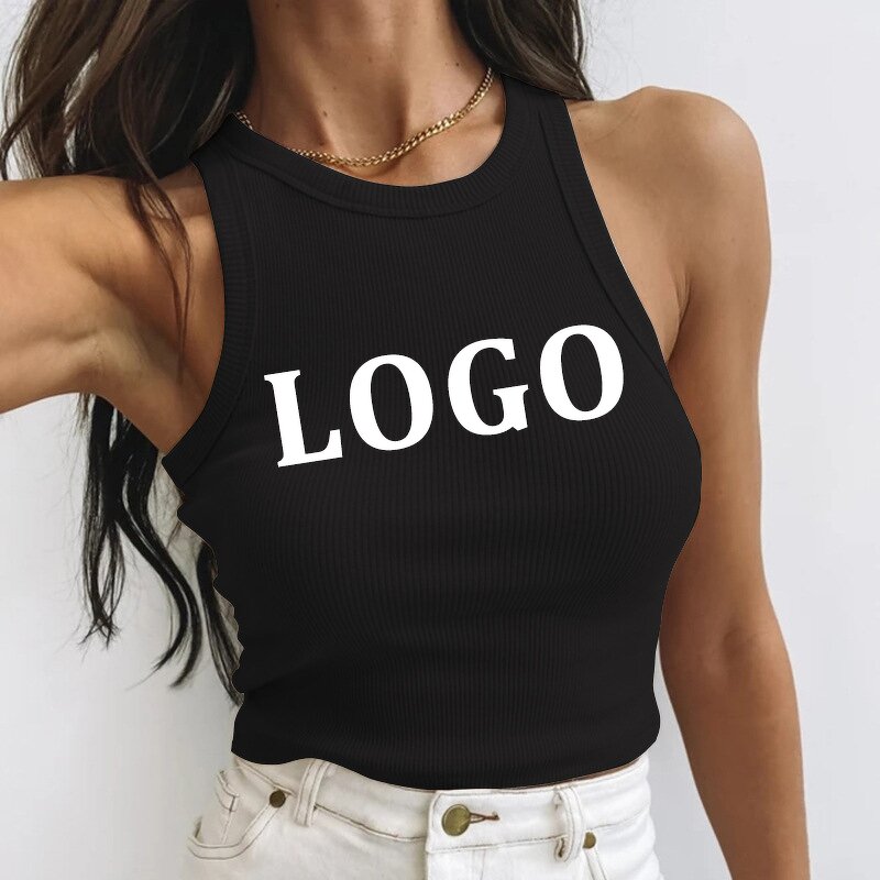 Crop Top Factory - OEM Custom Print Ladies Cotton Knitted