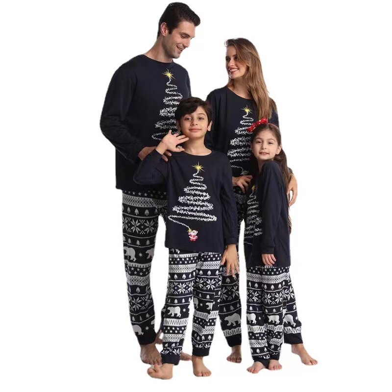 Christmas Pajamas Supplier - OEM Printed Matching Family Xmas Set