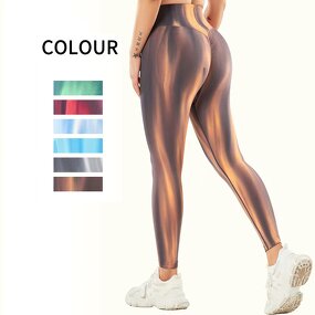 Yoga Leggings Supplier - OEM Tie Dye Seamless High Waist