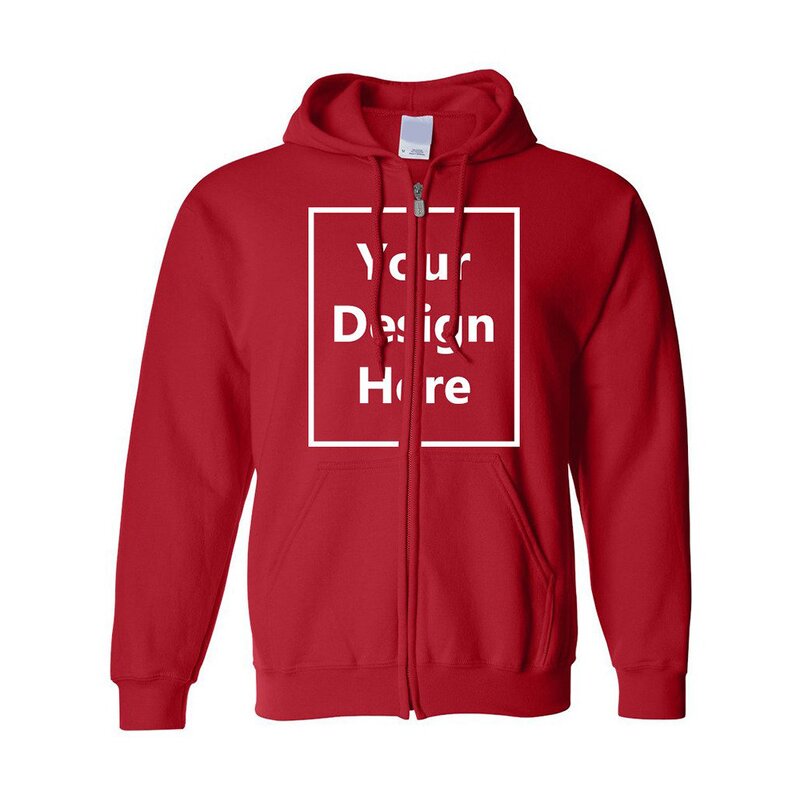 Hoodie Supplier - OEM Custom Women's Full Face Zip Embroidered