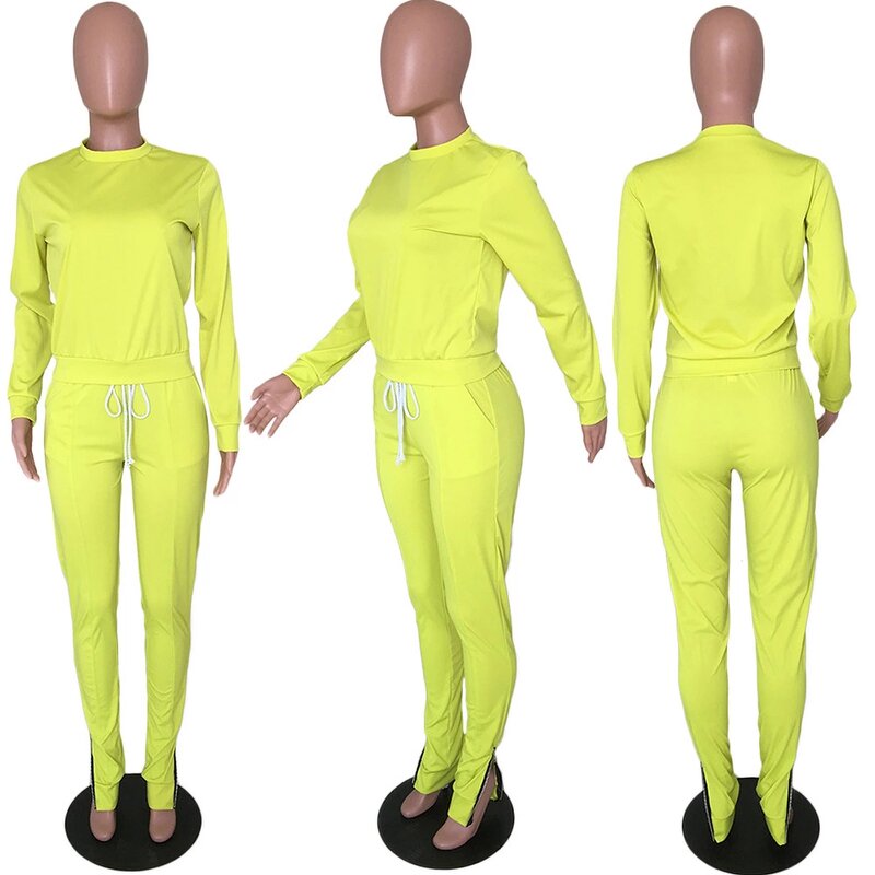 Sweatsuit Manufacturer - OEM Stock Solid Color Sweatshirt Joggers