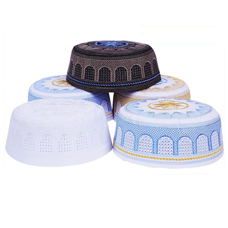 Prayer Hat Manufacturer - OEM Embroidered Kufi Muslim Hard Skull