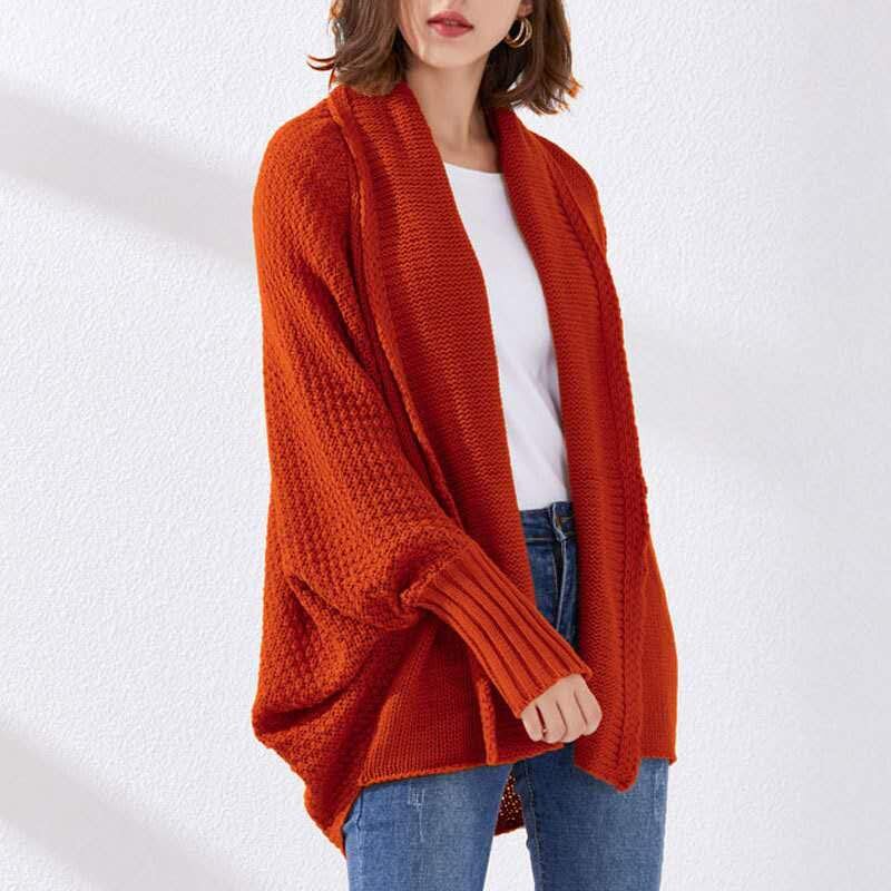Cardigan Factory - OEM Autumn Knitted Batwing Sweater Coat
