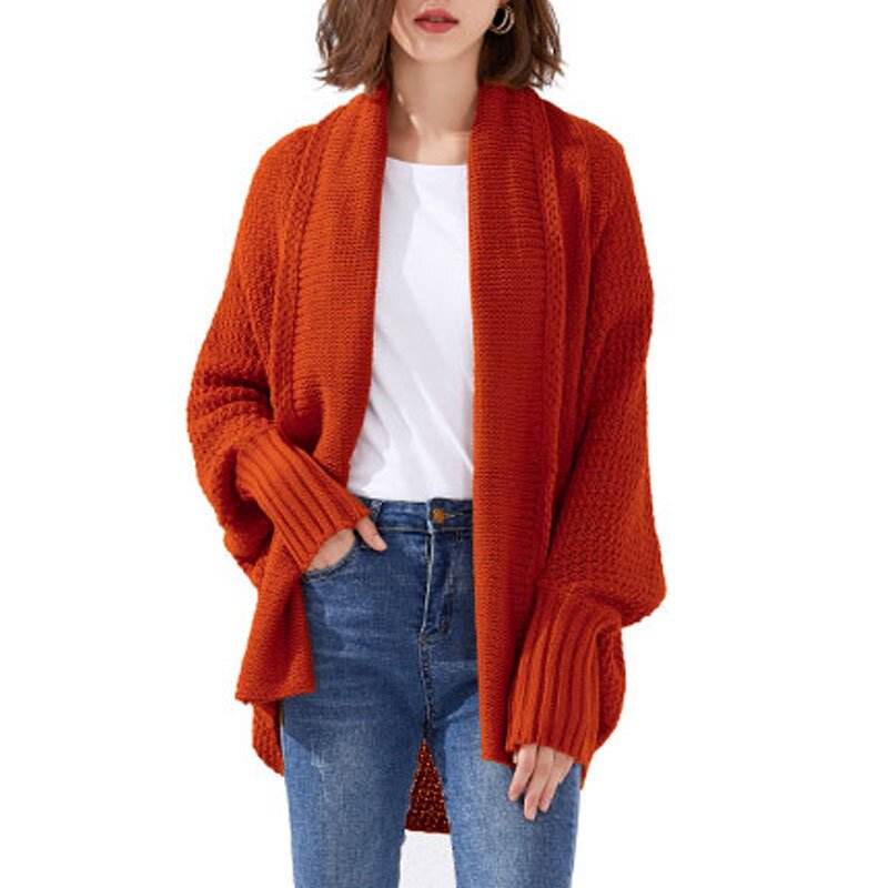 Cardigan Factory - OEM Autumn Knitted Batwing Sweater Coat