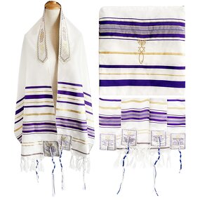 Prayer Shawl Factory - OEM Large Israeli Talit 10 Color Polyester