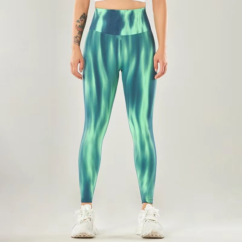 Yoga Leggings Supplier - OEM Tie Dye Seamless High Waist