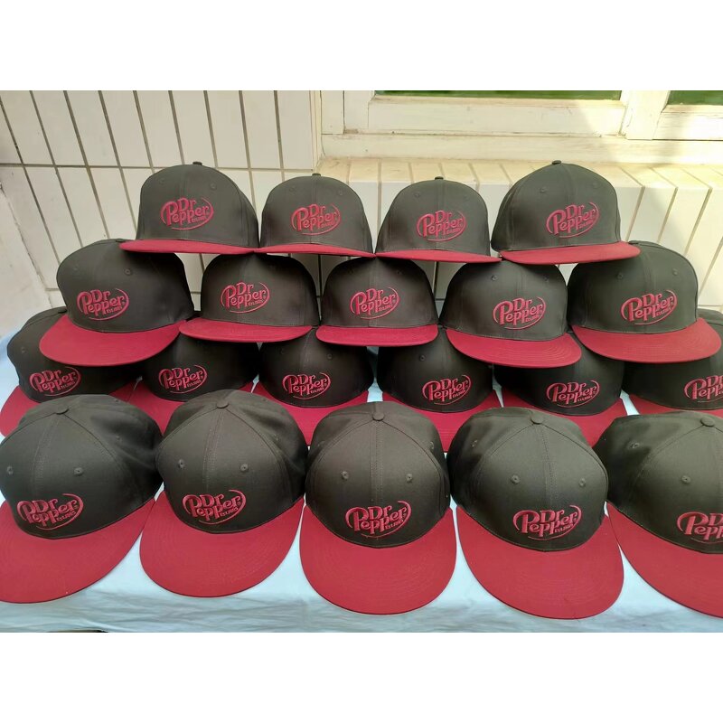 Snapback Caps Supplier - OEM Custom 3D Embroidery Flat Brim