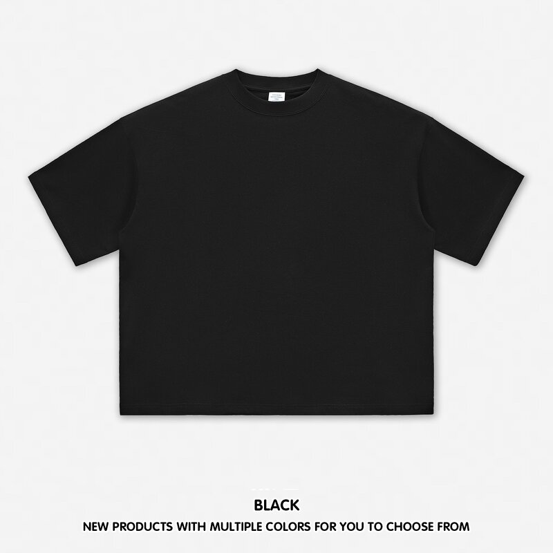 T-Shirt Supplier - OEM Heavyweight Blank Drop Shoulder Crop